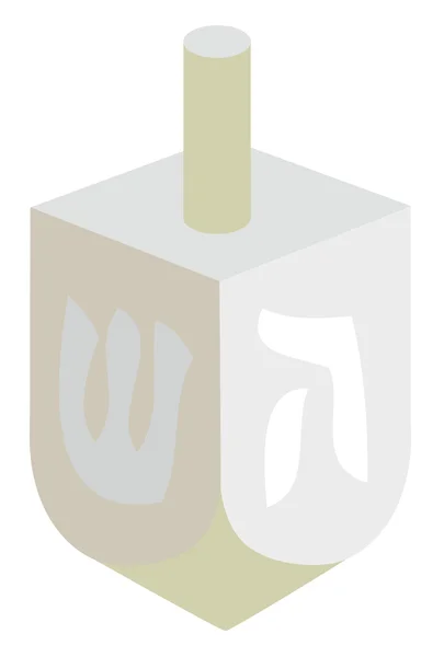 Chanukah dreidel illustratie — Stockvector