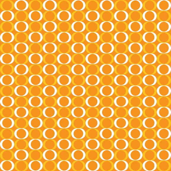 Yellow orange circle pattern — Stock Vector