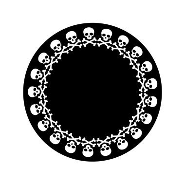 kafatası ve kemiklerin çerçeve