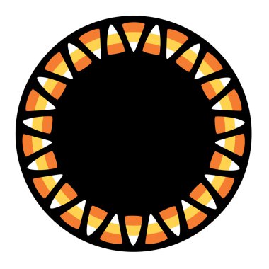 Cadılar Bayramı şeker Mısır çerçeve şekil