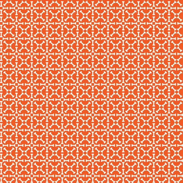 Naadloze bot geometrische patroon op oranje — Stockvector