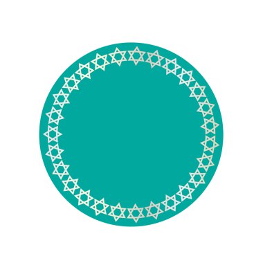 David yıldız çerçeve yuvarlak