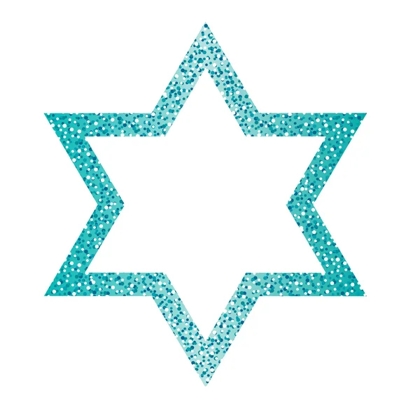 Diamants bleus étoile de David — Image vectorielle
