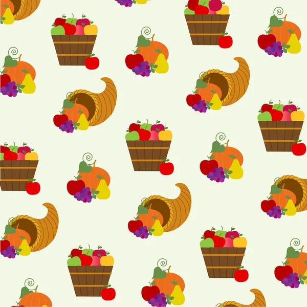 Autumn thanksgiving day pattern — Stock Vector