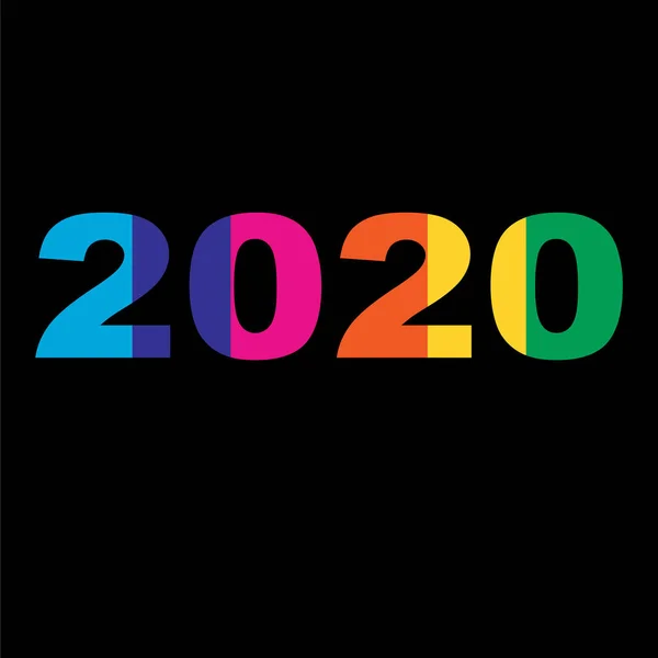 2020 Εκλογές Ουράνιο Τόξο Χρώματα Διάνυσμα Τυπογραφία Μαύρο — Διανυσματικό Αρχείο