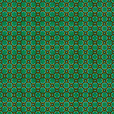 mod mavi kahverengi iç içe geçmiş kareler ve daireler kusursuz vektör deseni