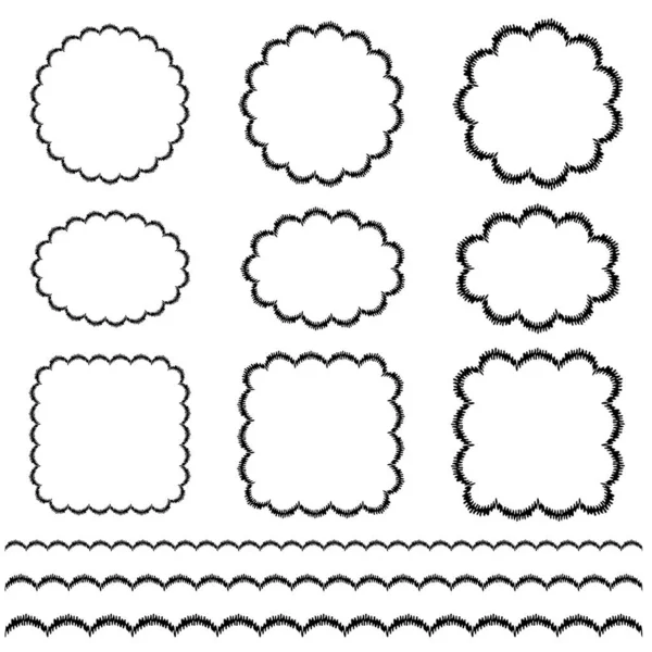 100,000 Scallop border Vector Images