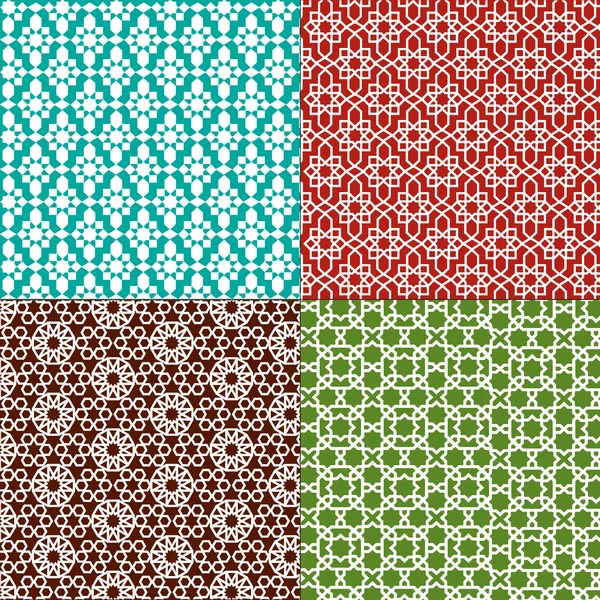 Moroccan Patterns set — Stock Vector