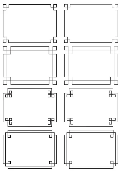 Marcos de calado — Vector de stock