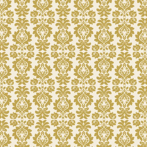 Golden damask pattern — Stock Vector