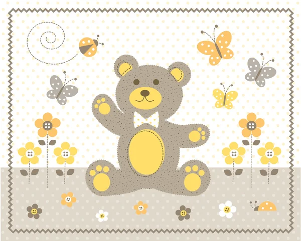 Cute Teddy bear — Stock Vector