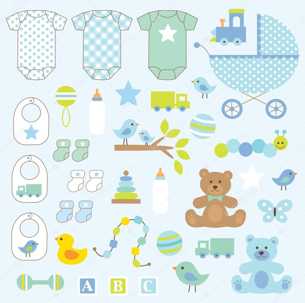 Clipart boys clip art Baby Boy Clip Art — Stock Vector © scrapster