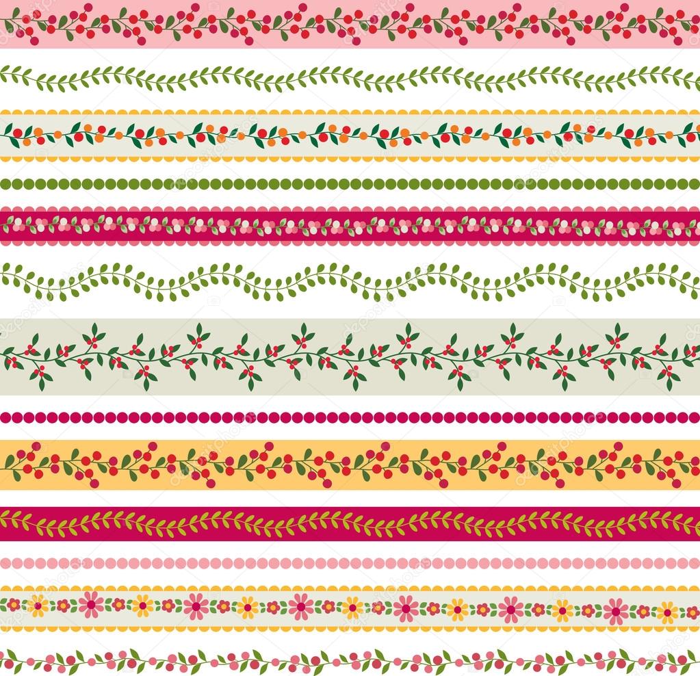 Woodland borders Stock Vector by ©scrapster 65477625