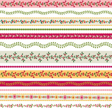 Woodland çiçek sınırları