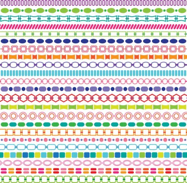 Dikişli sınır desen