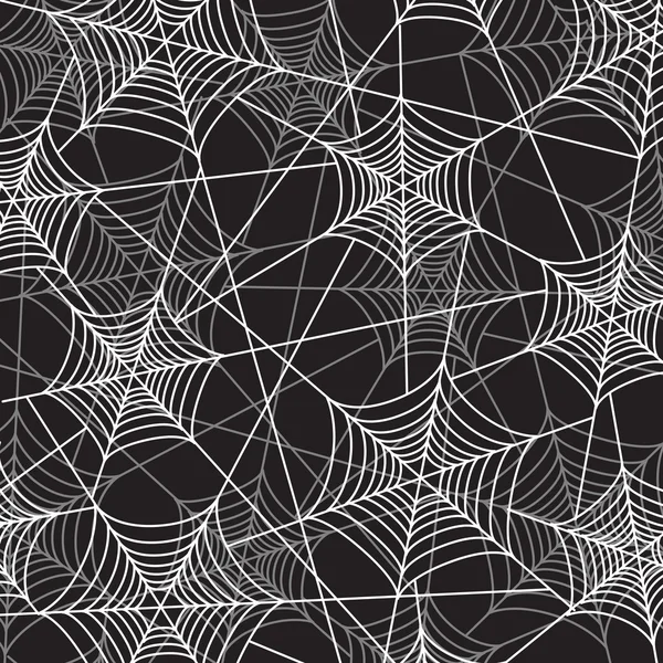 Toile d'araignée sur noir — Image vectorielle