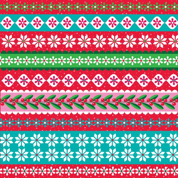 Nordic Christmas Pattern — Stock Vector