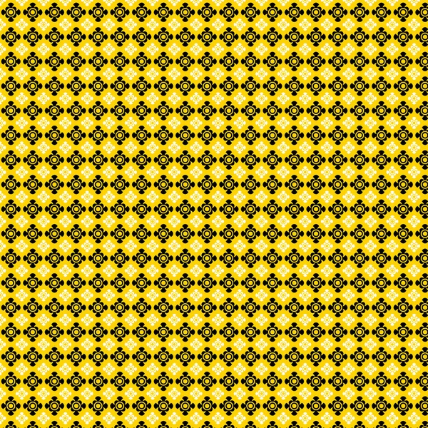 Bandana jaune motif sans couture — Image vectorielle