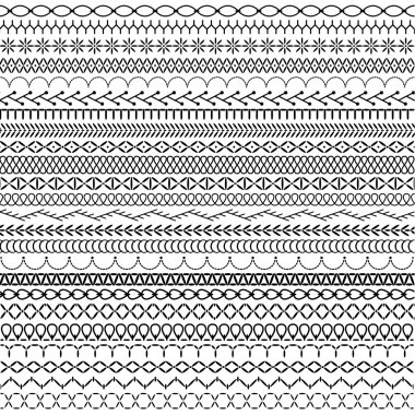 Nakış dikiş sınır desenleri