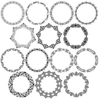 süslü Noel daire kare