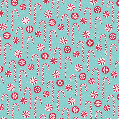 Noel şekeri desenli