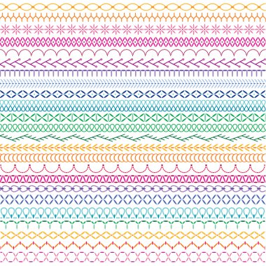 Nakış dikiş sınır desenleri