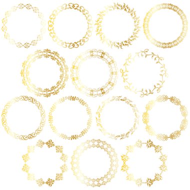 Altın daire etiketleri