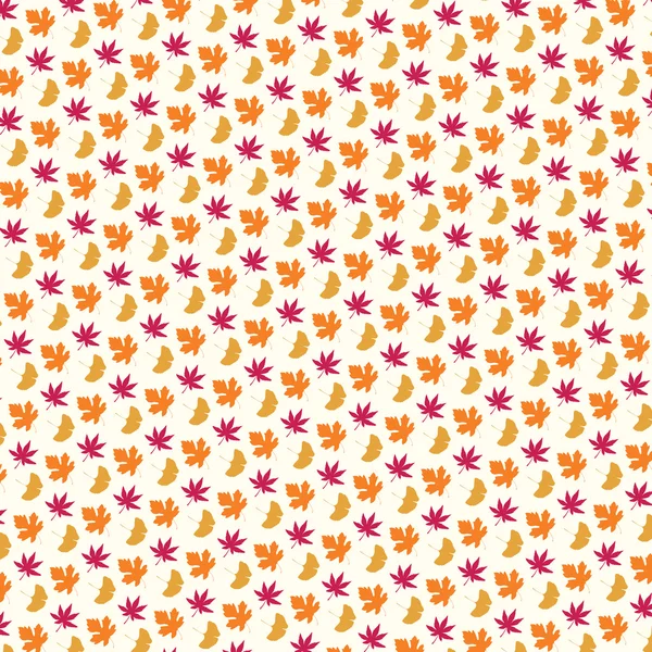 Modèle sans couture avec des feuilles d'automne — Image vectorielle