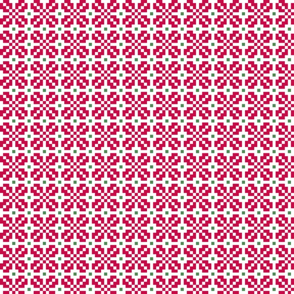 Nordic seamless geometric pattern — Stock Vector