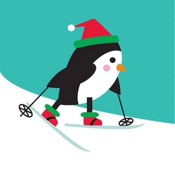 かわいい漫画のペンギン — ストックベクタ