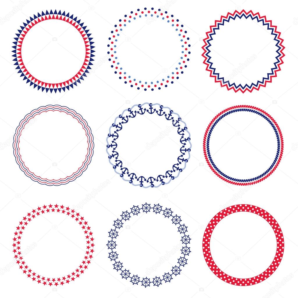 nautical circle frames