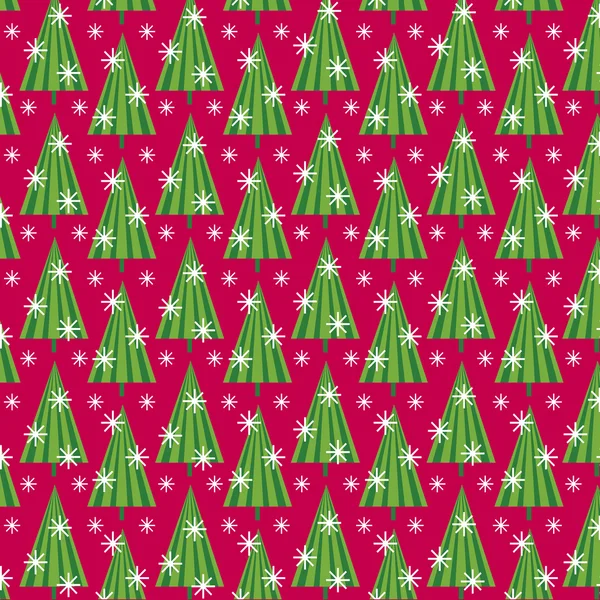Christmas trees pattern — Stock Vector