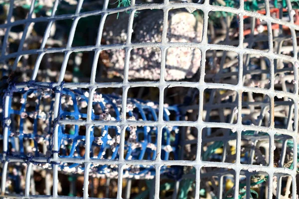 漁鍋用のプラスチック網の詳細との閉鎖 — ストック写真