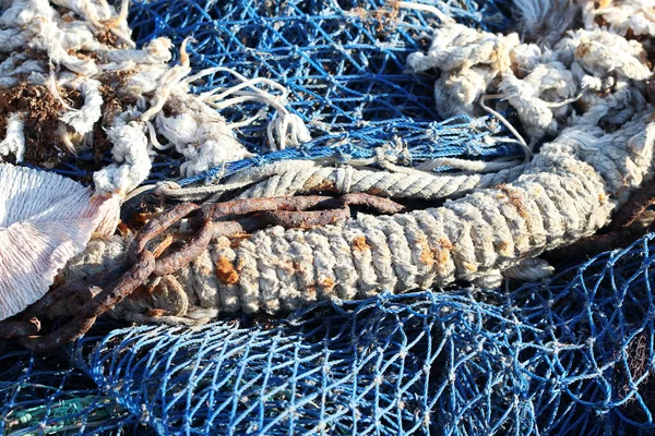 ロープや漁網の詳細や食感 — ストック写真
