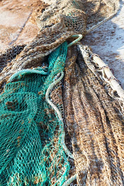 Balık Ağlarının Şamandıraların Takımların Odak Noktası Bulanıklığı Deniz Dokularının Fotoğraflanması — Stok fotoğraf