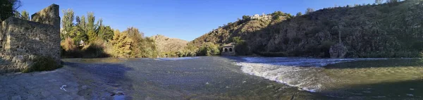 Panoramafotos Von Der Don Quichote Route Entlang Des Tejo Toledo — Stockfoto