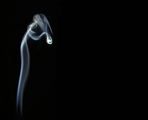 Photograph White Smoke Black Background Photo Space Advertising Blank Space — Stock Photo, Image