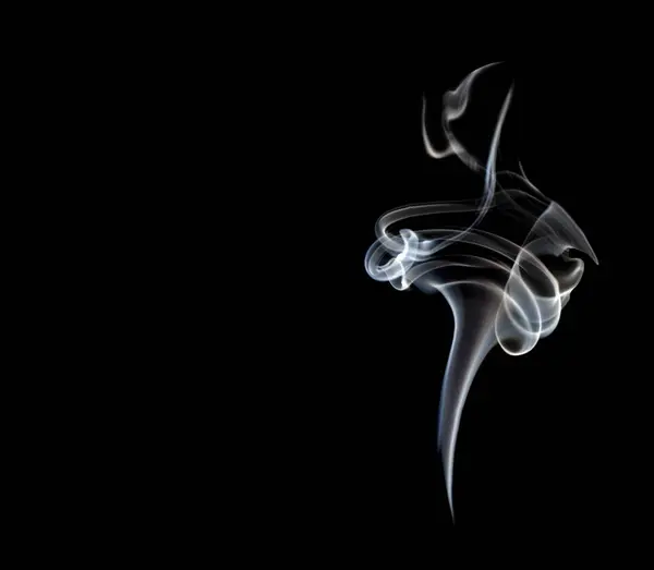 Photograph White Smoke Black Background Photo Space Advertising Blank Space — Stock Photo, Image