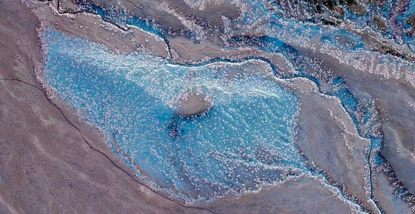 Verenigde Staten Abstracte Fotografie Van Reliëftekeningen Velden Vanuit Lucht Genre — Stockfoto