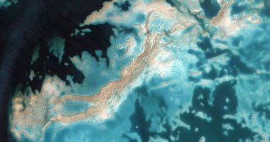   Afrika çöllerinin havadan soyut fotoğrafçılığı. 