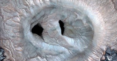 Afrika çöllerinin havadan soyut fotoğrafçılığı. 