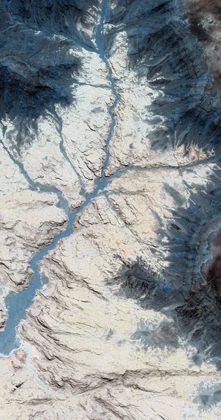 Fotografía Abstracta Vertical Los Desiertos África Desde Aire Vista Aérea — Foto de Stock