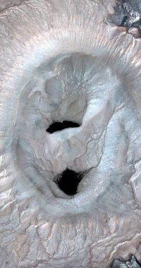  Afrika çöllerinin havadan çekilmiş dikey soyut fotoğrafçılığı,