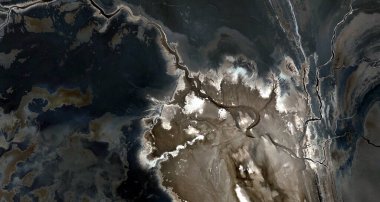 Afrika çöllerinin havadan soyut fotoğrafçılığı. Çöl manzaralarının havadan görünüşü, 