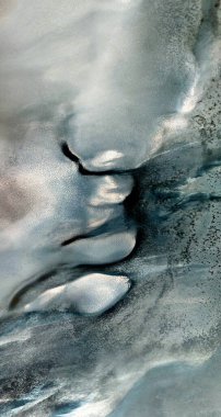   Afrika çöllerinin havadan gelen dikey soyut fotoğrafçılığı, çöl manzaralarının havadan görünüşü, Tür: Soyut doğalcılık, soyuttan mecazlara,