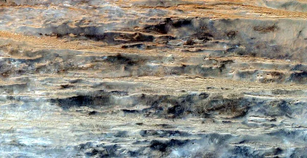アフリカの砂漠の空気からの抽象的な写真です 砂漠の風景を空中から眺め — ストック写真