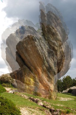  Karst, empresyonist çoklu çekim efektli doğal anıt,