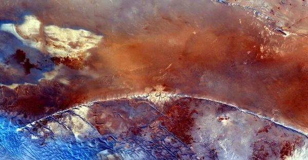 Abstrakcyjna Fotografia Pustyń Afryki Powietrza Widok Lotu Ptaka Pustynne Krajobrazy — Zdjęcie stockowe