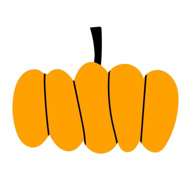 Vektör balkabağı. El çizimi çizimi. Sonbahar koleksiyonu