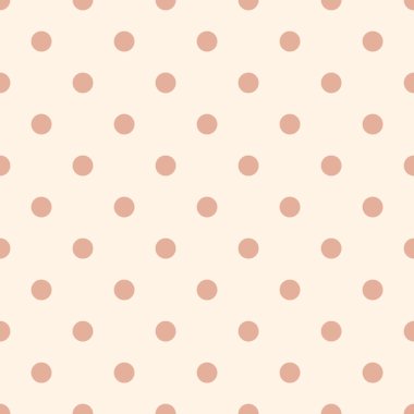 Seamless vector pattern. Circles ornament. Dots background. Polka dot. Pastel colors